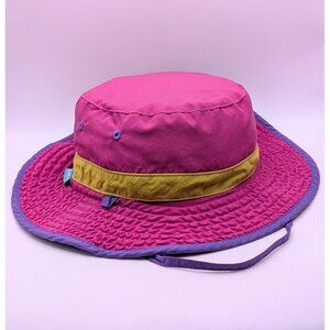 Sunday Afternoons Kids 5-12 Play Hat Pink Blue Purple Reversible Large Bucket